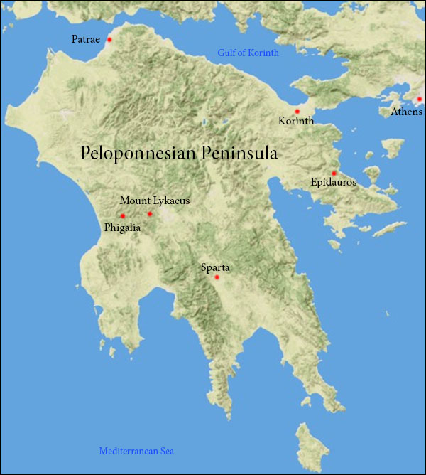 Epidarus, Lykaeus, and Alesium