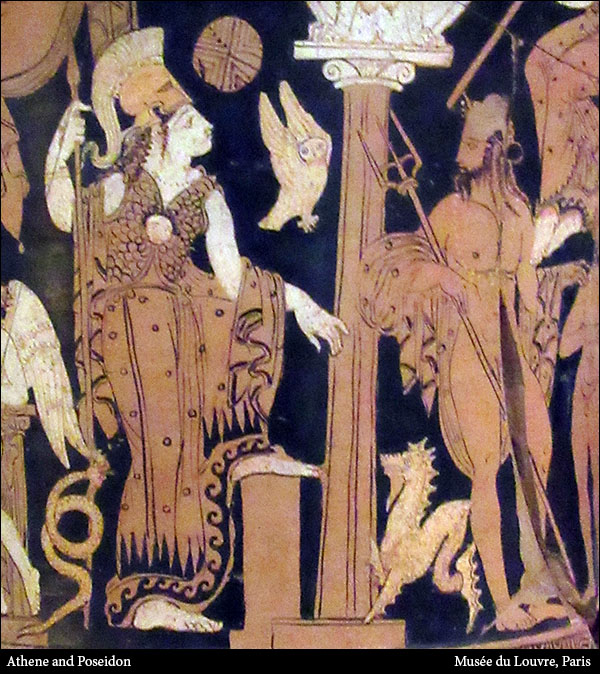 Athene and Poseidon