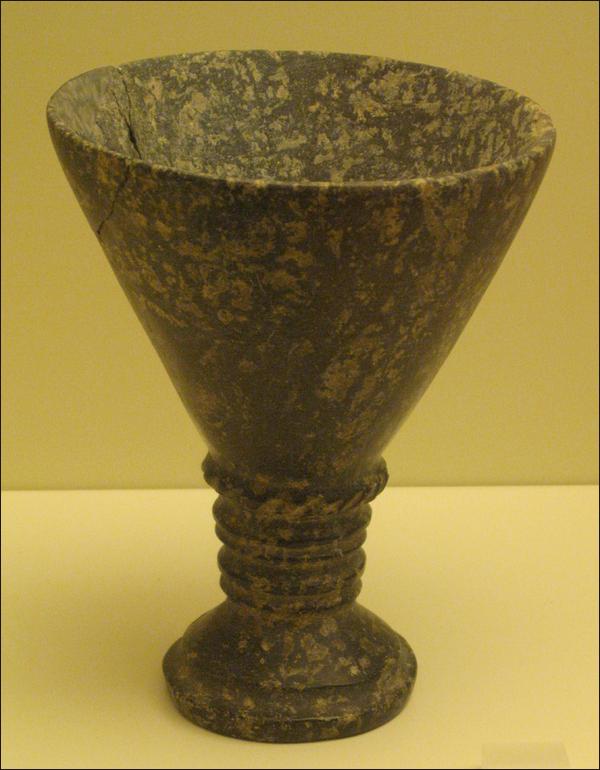 A stone cup