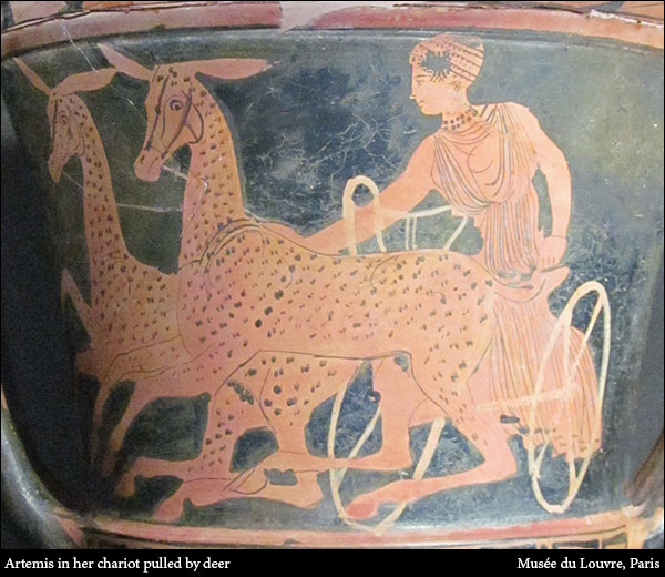 artemis deer chariot