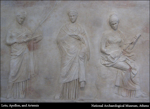 Leto, Apollon, Artemis